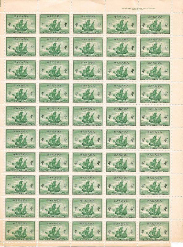 Canada - 2ea Full Sheets OGNH Scott #s 282, 744 thru 747 See Scans