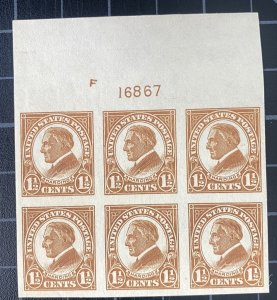 US Stamps - SC# 576 - MNH - Plate Block Of 6  - SCV = $45.00