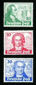 Germany Stamps # 9n61-3 VF OG LH Set of 3 Scott Value $70.00