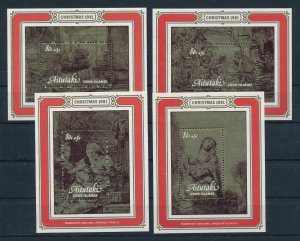 [116626] Aitutaki 1981 Christmas Art paintings Souvenir Sheets MNH