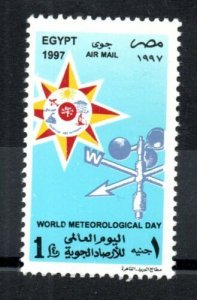 1997-Egipto-correo aéreo-día Meteorológico Mundial-Complete Set 1v. estampillada sin montar o nunca montada ** 