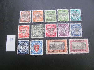 Germany 1939 MNH DANZIG  SET XF 220 EUROS (157)