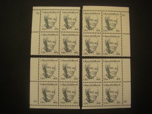 Scott 1868a, 40c Lillian M. Gilbreth, PB4 #2 x4 Matched Set, MNH Great American