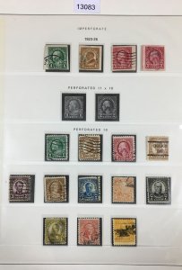 MOMEN: US STAMPS  1923-1926 USED COLLECTION LOT #13083