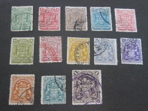 Rhodesia 1890 Sc 59-69,71,72 FU