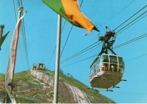 BRAZIL  POSTCARD Cable Car Rio de Janiero 1983