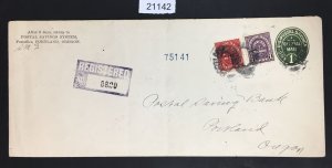 MOMEN: US STAMPS # O124,O126 ON POST COVER USED LOT #21142