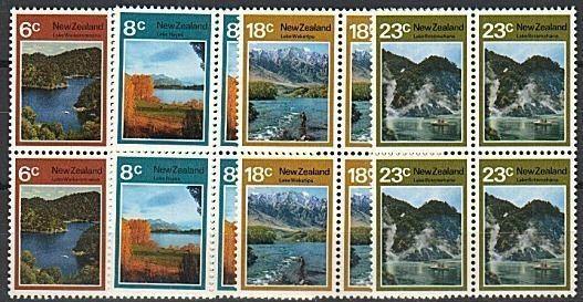 NEW ZEALAND 1972 Lakes set in blocks of 4 MNH. ACS cat $56.................78483