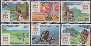 PHILIPPINES Sc # 1933-8 CPL MNH - NATIONAL OLYMPIC COMMITEE EMBLEM