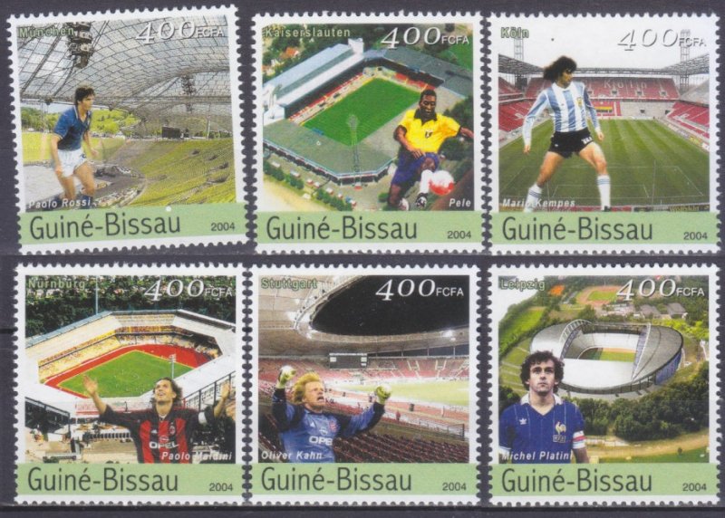 2004 Guinea-Bissau 2719-2724 2006 FIFA World Cup Germany 8,00 €