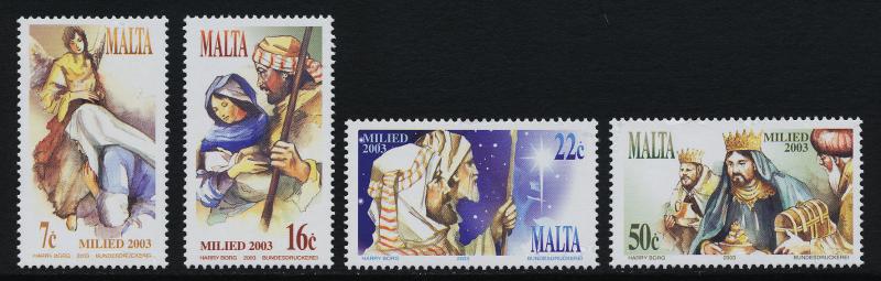 Malta 1144-7 MNH Christmas, 