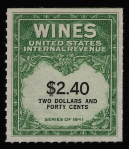 #RE153 $2.40 Wines, Mint NGAI NH [7] **ANY 5=FREE SHIPPING**