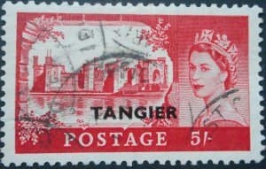 Morocco Agencies/Tangier 1955 QEII Five Shillings SG 311 used