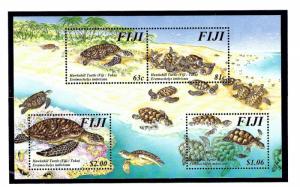 Fiji 792 MNH 1997 Turtles S/S