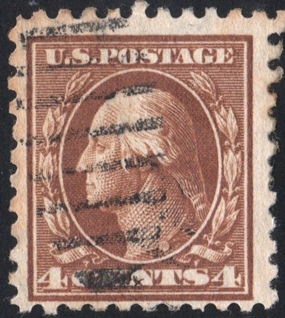 SC#427 4¢ Washington Single (1914) Used