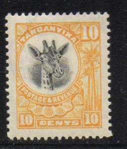 Tanganyika Sc 13 1922 10c Giraffe stamp mint