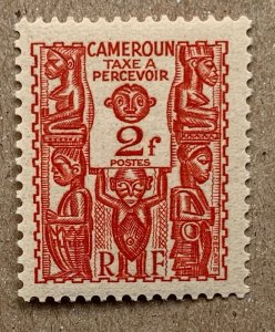 Cameroun 1939 2fr postage due, MNH. Scott J22, CV $1.60 for hinged