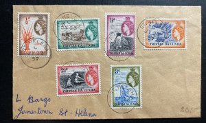 1957 Tristan Da Cunha Cover To Jamestown St Helena