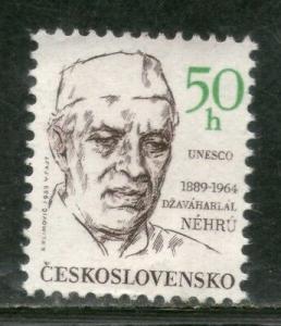 Czechoslovakia 1988 Jawaharlal Nehru of India UNESCO Sc 2735 MNH # 2464