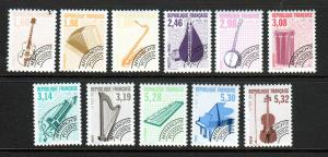 France Scott 2273-83 MNH! Musical Instruments!