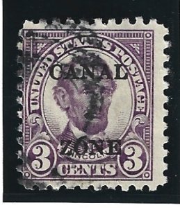 Canal Zone Scott #98 Used 3c Perf 10 O/P 2018 CV $4.25