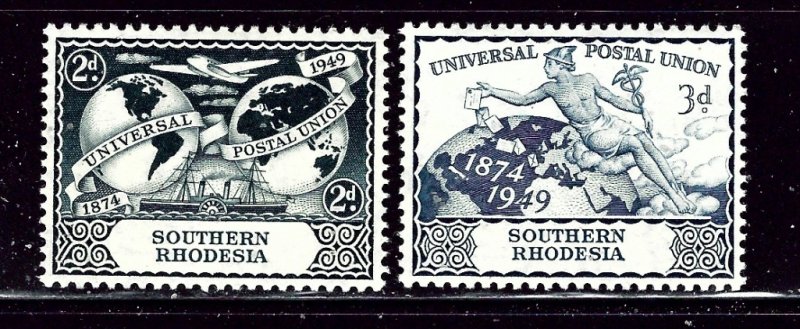 Southern Rhodesia 71-72 MH 1949 UPU    (ap2746)