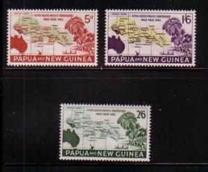 Papua New Guinea Sc167-9 1962 Conference stamps mint NH