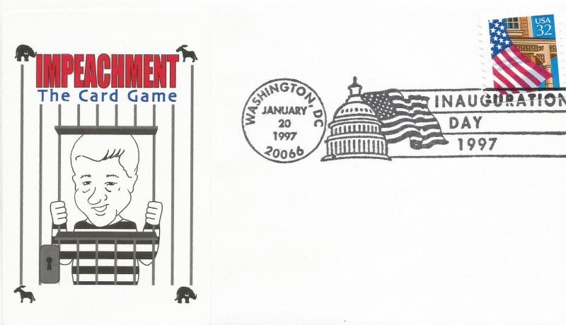 Clinton Inaugural cover Noble Catalog number WJC-II-303