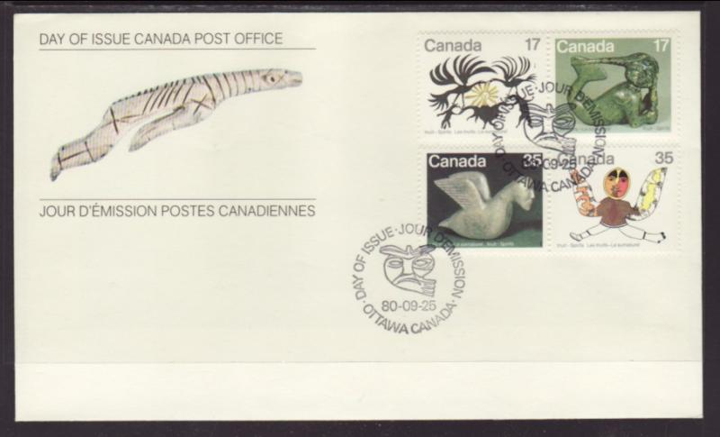 Canada 866-869 Inuits 1980 Canada Post U/A FDC