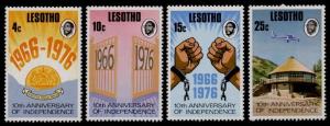 Lesotho 213-6 MNH Aircraft, Architecture, 10th Anniv Independence