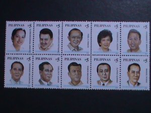​PHILIPPINES 2002-SC#2786a PRESIDENTS TYPE WITHOUT YEARS OF SERVICE BLOCK MNH