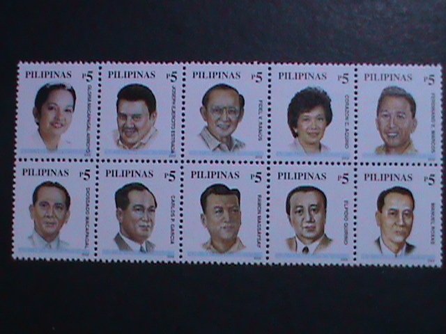 ​PHILIPPINES 2002-SC#2786a PRESIDENTS TYPE WITHOUT YEARS OF SERVICE BLOCK MNH