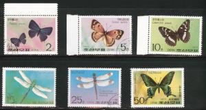 Korea DPRK Scott 1601-1606 Used CTO 1977 stamp set