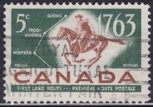 Canada 413 French-Canadian Pony Express 5¢ 1963