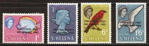 St Helena Scott 176-79 Unused LHROG - 1965 First Local Post O/Ps - SCV $1.35