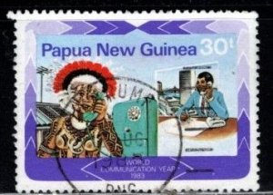 Papua New Guinea - #586 Communications - Telephone Call - Used