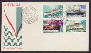 Papua New Guinea 425-428 Ships 1976 U/A FDC