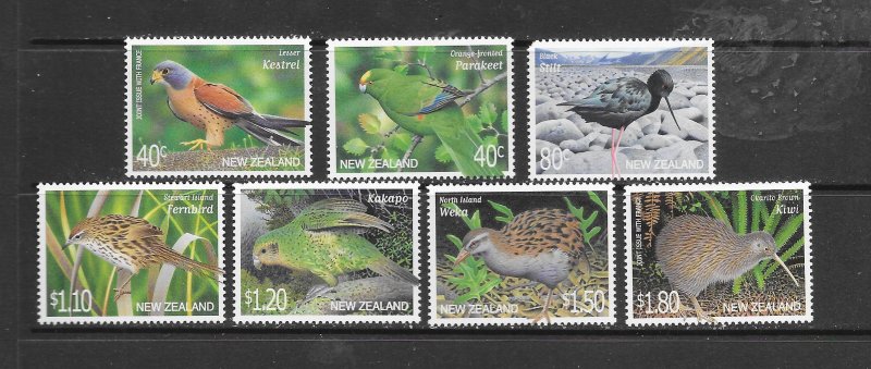 BIRDS - NEW ZEALAND #1688-94 MNH