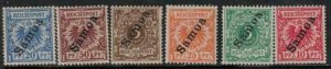 Samoa 1900 SC 51-56 Mint Set