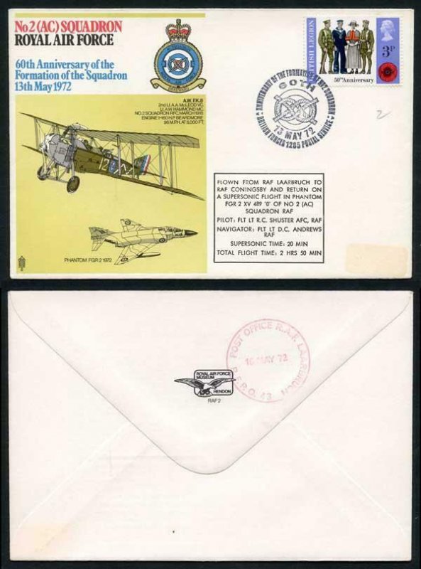 RAF2a No.2 (AC) Sqn 60th Ann Formation of Squadron Standard Cover