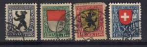 SWITZERLAND STAMPS, 1924. Sc.#B29-B32, USED