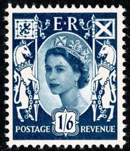 GB Scotland 1/6 grey-blue. 2B PVA. No wmk. SG S13