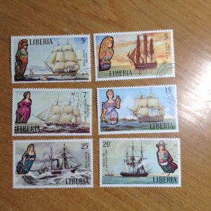 Liberia  # 608-13  used