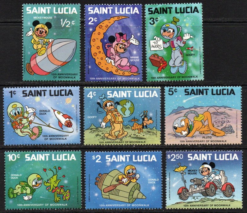 St. Lucia Sc #491-499 Mint Hinged