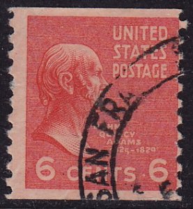 USA - 1939 - Scott #846 - used - John Quincy Adams