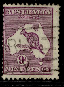 AUSTRALIA GV SG108, 9d violet, USED. Cat £29.