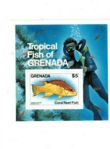 Grenada - 1984 - Fish - Souvenir Sheet - MNH (Scott#1215)