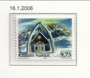 Greenland Sc 469 NH issue of 2006 - Whale Jaw Gate & Blue Church