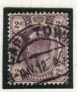 TRANSVAAL Interprovincial Period Ed VII CAPE TOWN Postmark on 2d.