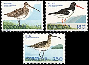 Faroe Islands 28-30, MNH, Birds